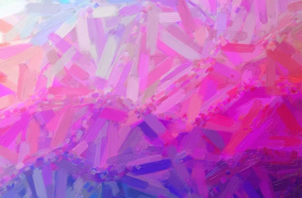Абстрактна Ілюстрація Фіолетової Олійної Фарби Великим Пензлем — стокове фото