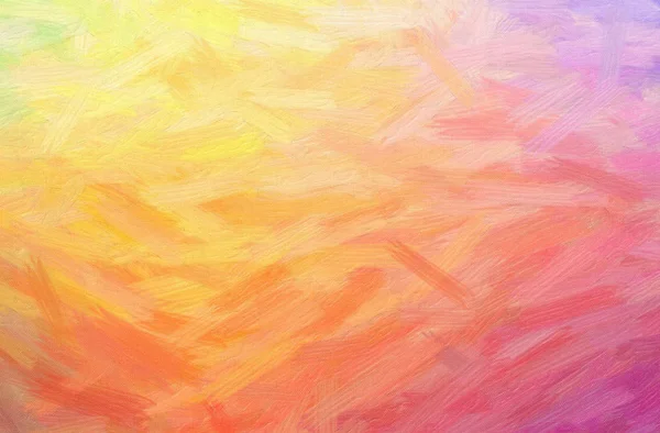 Abstract Illustration Orange Bristle Brush Oil Paint Background — Stock Photo, Image