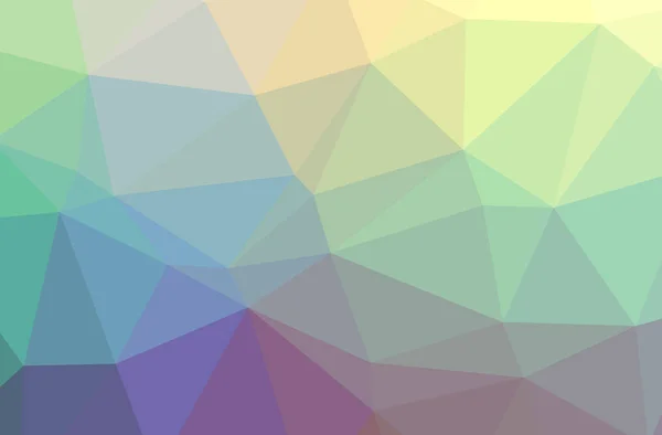 Illustration Abstract Green Purple Horizontal Low Poly Background Beautiful Polygon — Stock Photo, Image