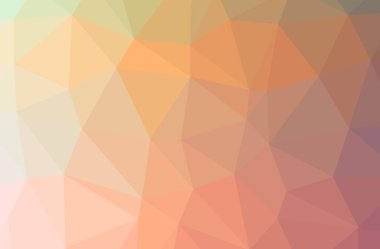 Soyut turuncu yatay düşük Poli arka plan resmi. Güzel çokgen tasarım deseni. 