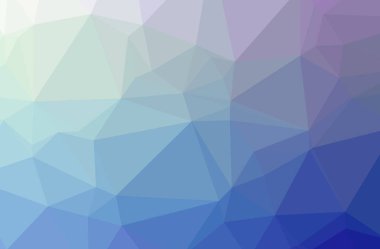 Soyut düşük poli mavi yatay arkaplan çizimi.