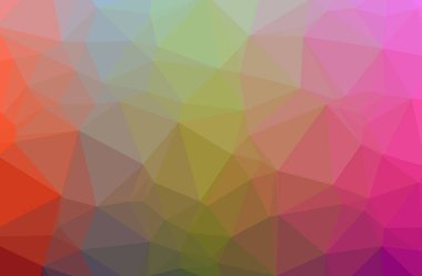 Soyut yeşil, kırmızı yatay düşük Poli arka plan resmi. Güzel çokgen tasarım deseni. 