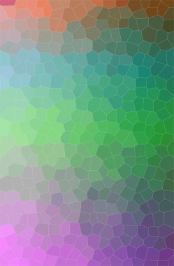 Yeşil, mor Küçük Altıgen arkaplanının soyut çizimi