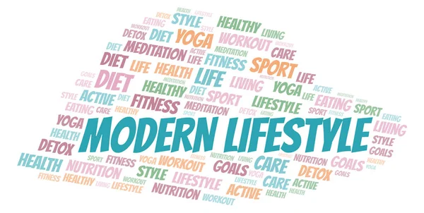 Modern Lifestyle word cloud. — Stock Photo, Image