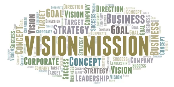 Vision Mission word cloud. — Stockfoto