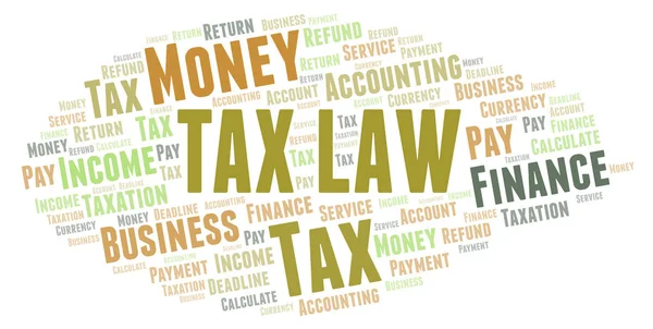 Tax Law word cloud.