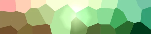 Ilustración abstracta del fondo verde, amarillo del hexágono gigante —  Fotos de Stock