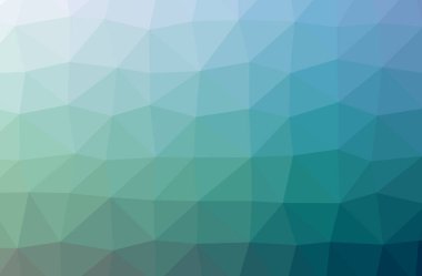 Mavi ve yeşil yatay düşük Poli arka plan resmi. Güzel çokgen tasarım deseni. 