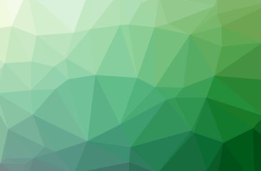 Soyut yeşil, sarı yatay düşük Poli arka plan resmi. Güzel çokgen tasarım deseni. 