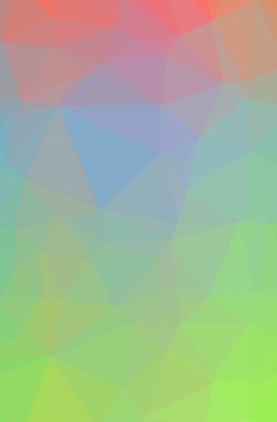 İllüstrasyon soyut yeşil, pembe, kırmızı dikey düşük Poli arka plan. Güzel çokgen tasarım deseni. 