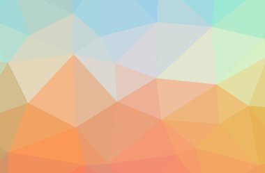 Soyut turuncu yatay düşük Poli arka plan resmi. Güzel çokgen tasarım deseni. 