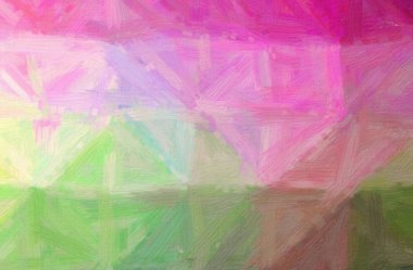 Soyut Yeşil, pembe kıl fırça yağlı boya arka plan resmi