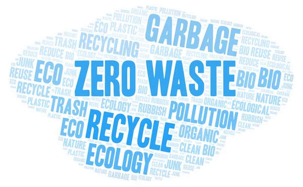 Zero Waste word cloud. — Stock Photo, Image