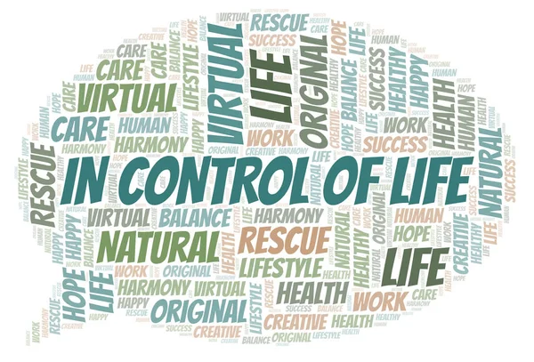 In Control Of Life word cloud.