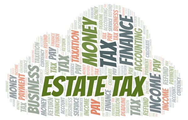 Estate Tax word cloud.