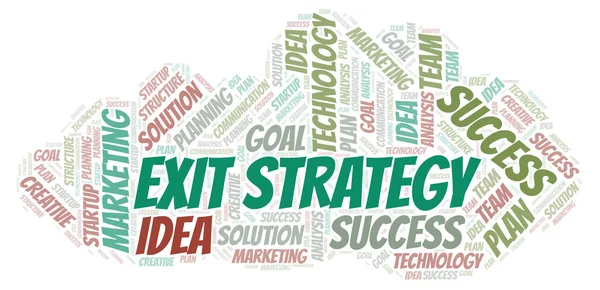 Exit Strategy word cloud.