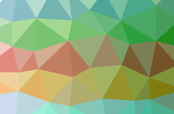Ilustración de fondo polivinílico bajo horizontal verde abstracto. Hermoso patrón de diseño polígono . — Foto de Stock