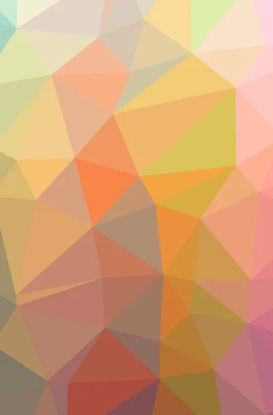 Illustration of abstract Orange, Yellow vertical low poly background. Beautiful polygon design pattern. — Stock Photo, Image