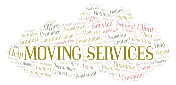 Moving Services word cloud. — Stock Photo, Image