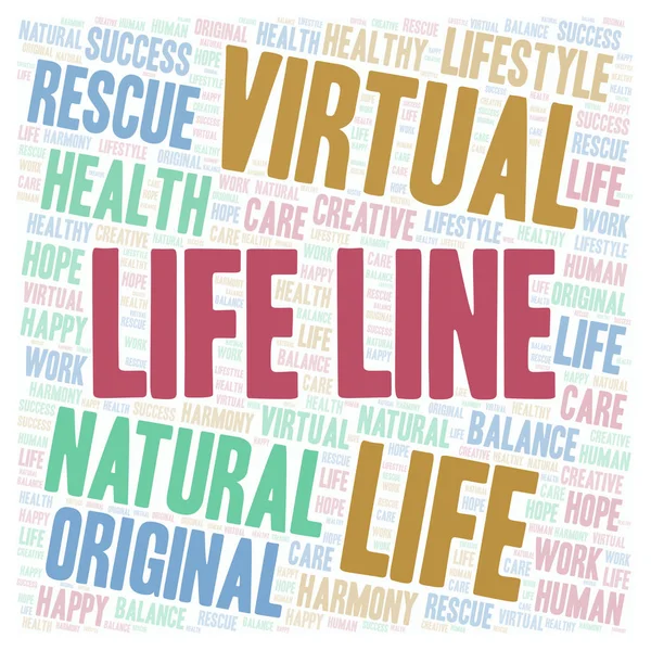 Life Line word cloud.