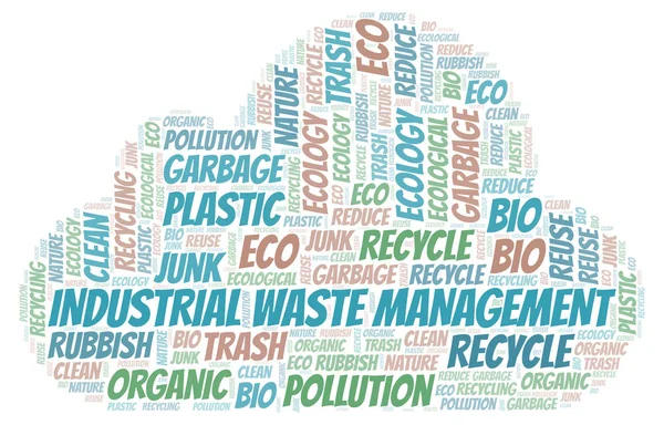 Industrial Waste Management word cloud. — Stock Photo, Image