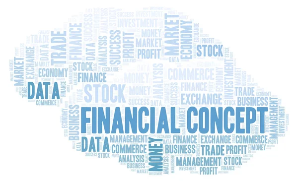 Concepto financiero palabra nube . —  Fotos de Stock