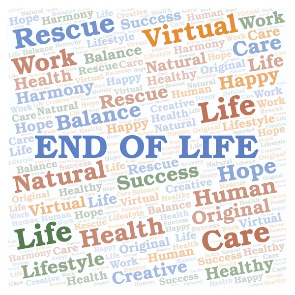 End Of Life word cloud.