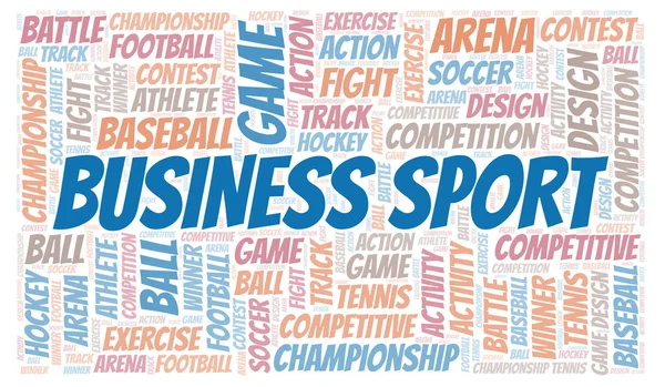 Business Sport słowo cloud. — Zdjęcie stockowe