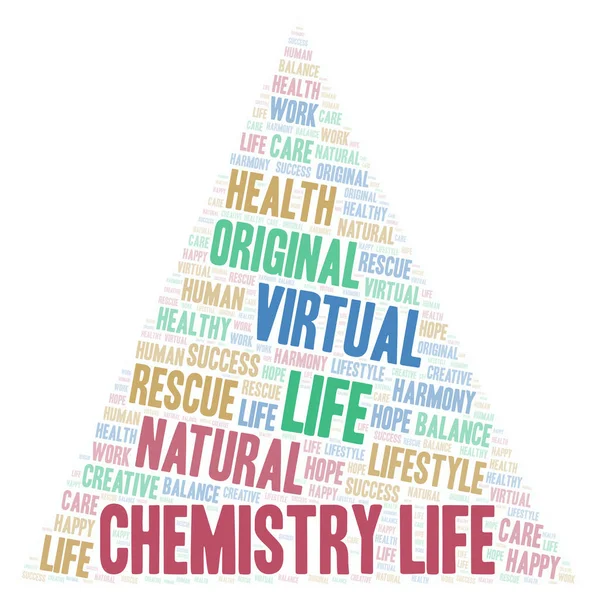 Química Vida palavra nuvem . — Fotografia de Stock