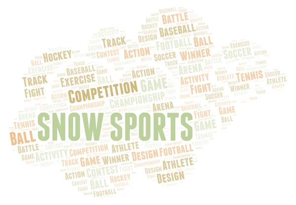 Snow Sports word cloud. — Stock Photo, Image