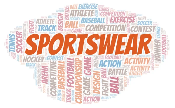 Sportswear word cloud. — Stock Photo, Image