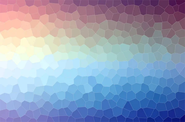 Ilustración abstracta del fondo azul y rojo de Little Hexagon — Foto de Stock