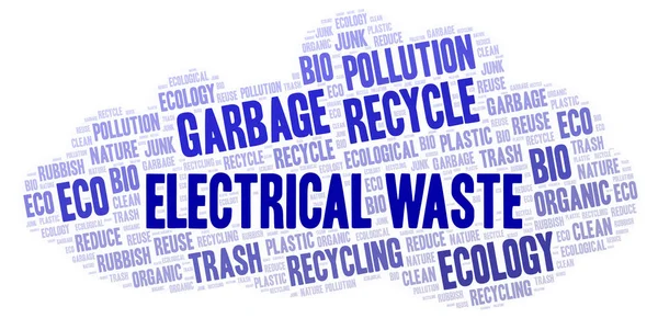 Electrical Waste word cloud. — Stock Photo, Image