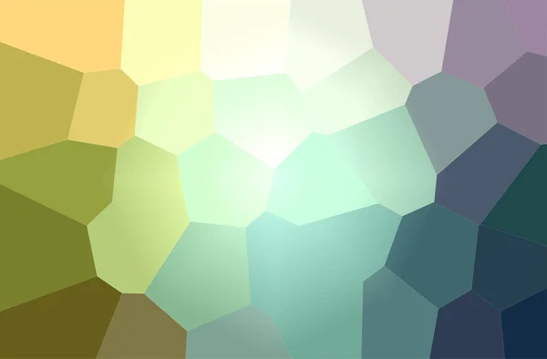 Abstract illustration of green, yellow Giant Hexagon background — Stock Photo, Image