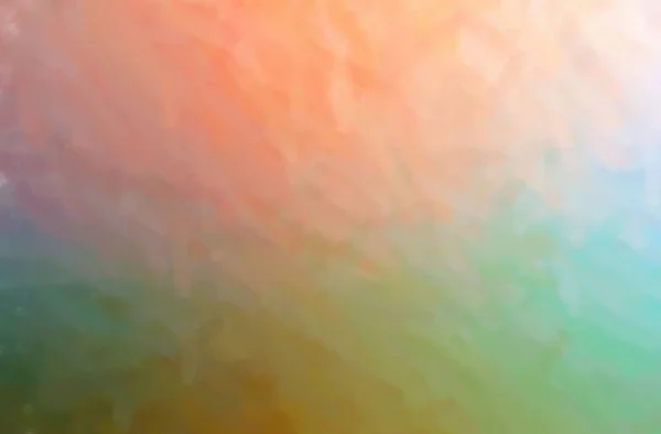 Illustrazione astratta di verde, arancio Pennello a secco Oil Paint background — Foto Stock
