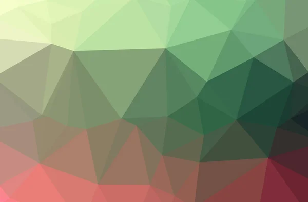 Illustration of abstract Green, Pink, Red horizontal low poly background. Beautiful polygon design pattern. — Stock Photo, Image