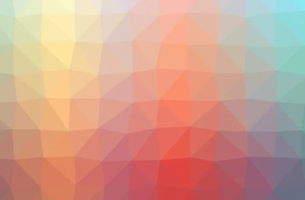추상적인 오렌지, 핑크, 레드의 그림 가로 낮은 폴 리 배경. 아름 다운 다각형 디자인 패턴. — 스톡 사진