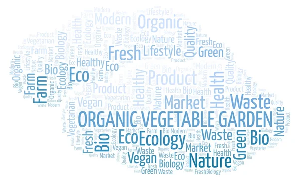 Organic Vegetable Garden word cloud. — Stock Photo, Image