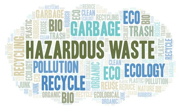 Hazardous Waste word cloud. — Stock Photo, Image