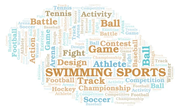Swimming Sports word cloud. — Stock Photo, Image