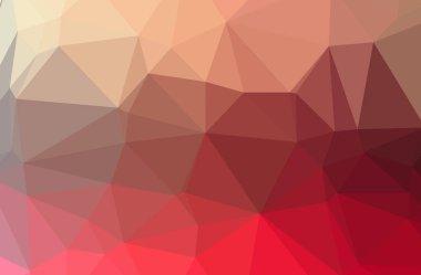 Soyut kırmızı yatay düşük Poli arka plan resmi. Güzel çokgen tasarım deseni. 