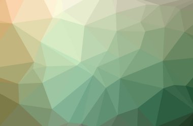 Soyut yeşil yatay düşük Poli arka plan resmi. Güzel çokgen tasarım deseni. 