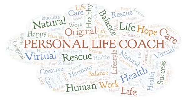 Personal Life Coach word cloud.