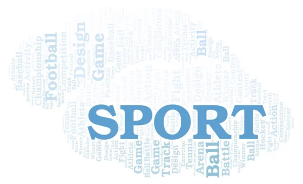 Nuage de mots sport . — Photo