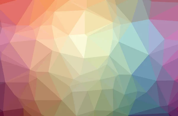 Illustration des abstrakten orangen horizontalen Low-Poly-Hintergrunds. schönes Polygon-Muster. — Stockfoto
