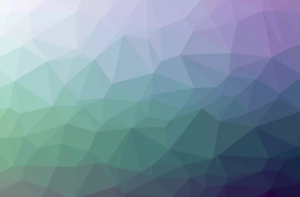 Иллюстрация абстрактного синего, фиолетового и зеленого горизонтального низкого поли фона. Красивый рисунок многоугольника . — стоковое фото