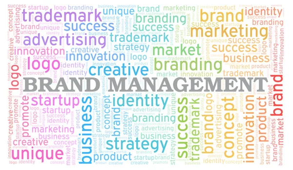 Brand Management nuvem de palavras . — Fotografia de Stock