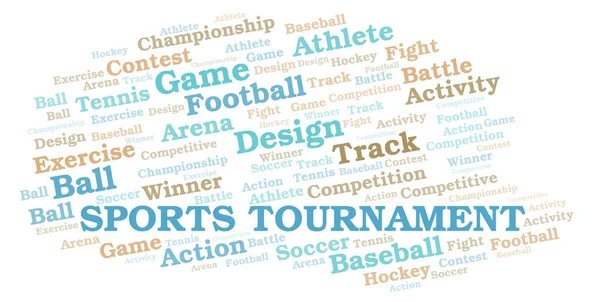 Sports Tournament word cloud. — Stock Photo, Image