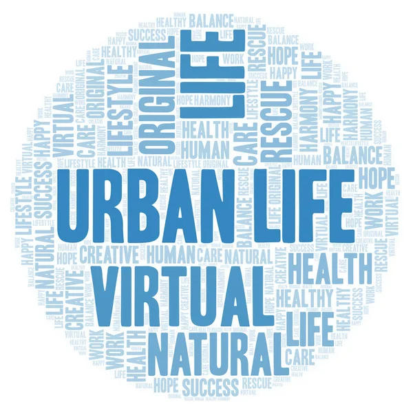 Urban Life word cloud. — Stockfoto
