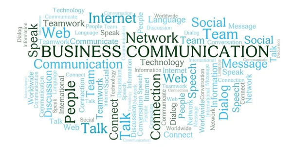 Zakelijke communicatie word cloud. — Stockfoto